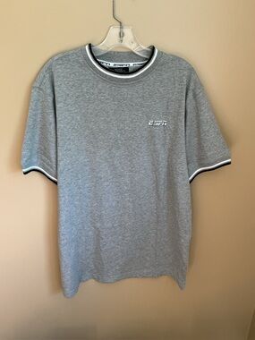 Vtg Y2K ESPN M Grey T-Shirt cotton unworn
